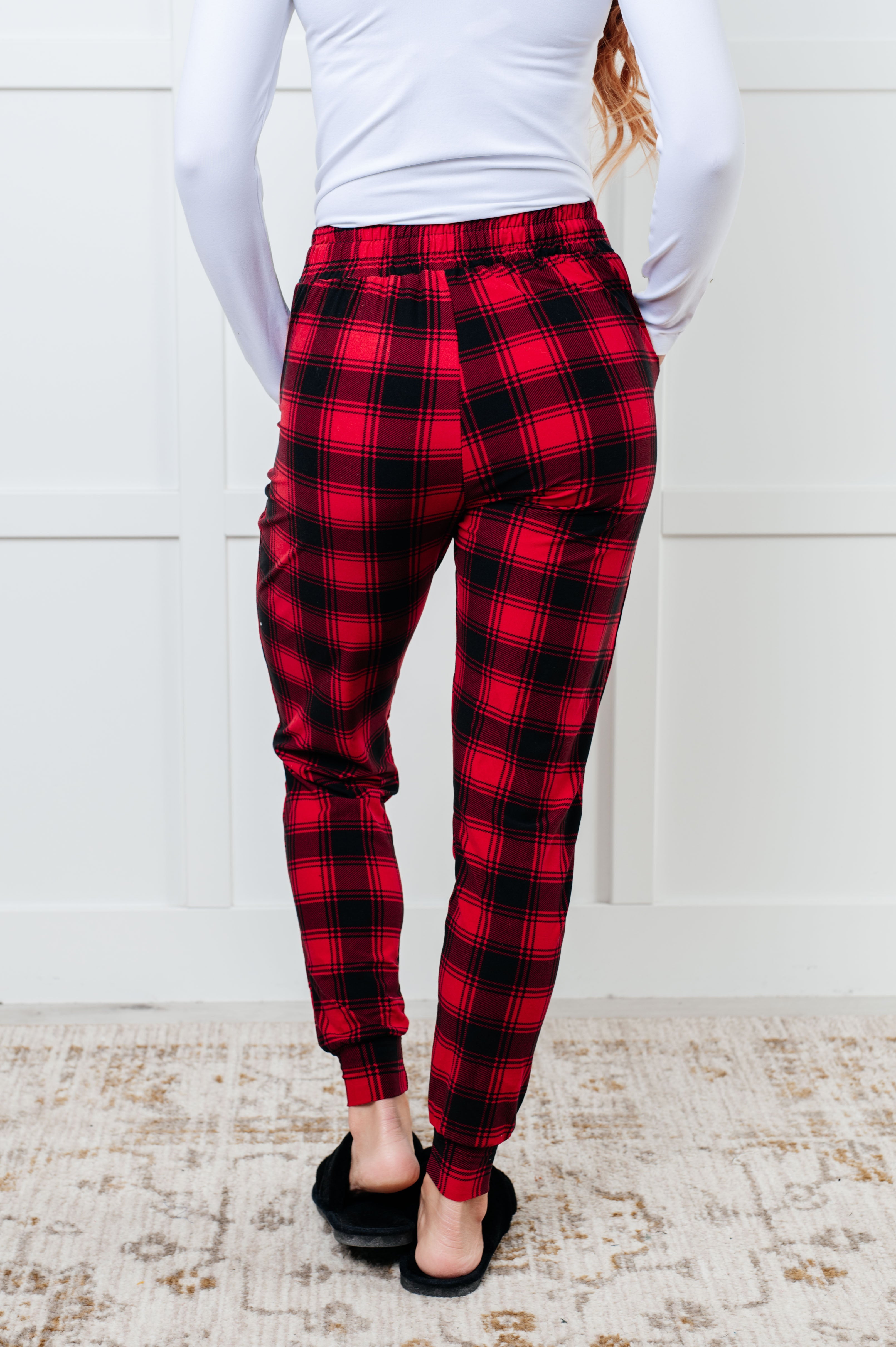 Your New Favorite Joggers • Red Plaid