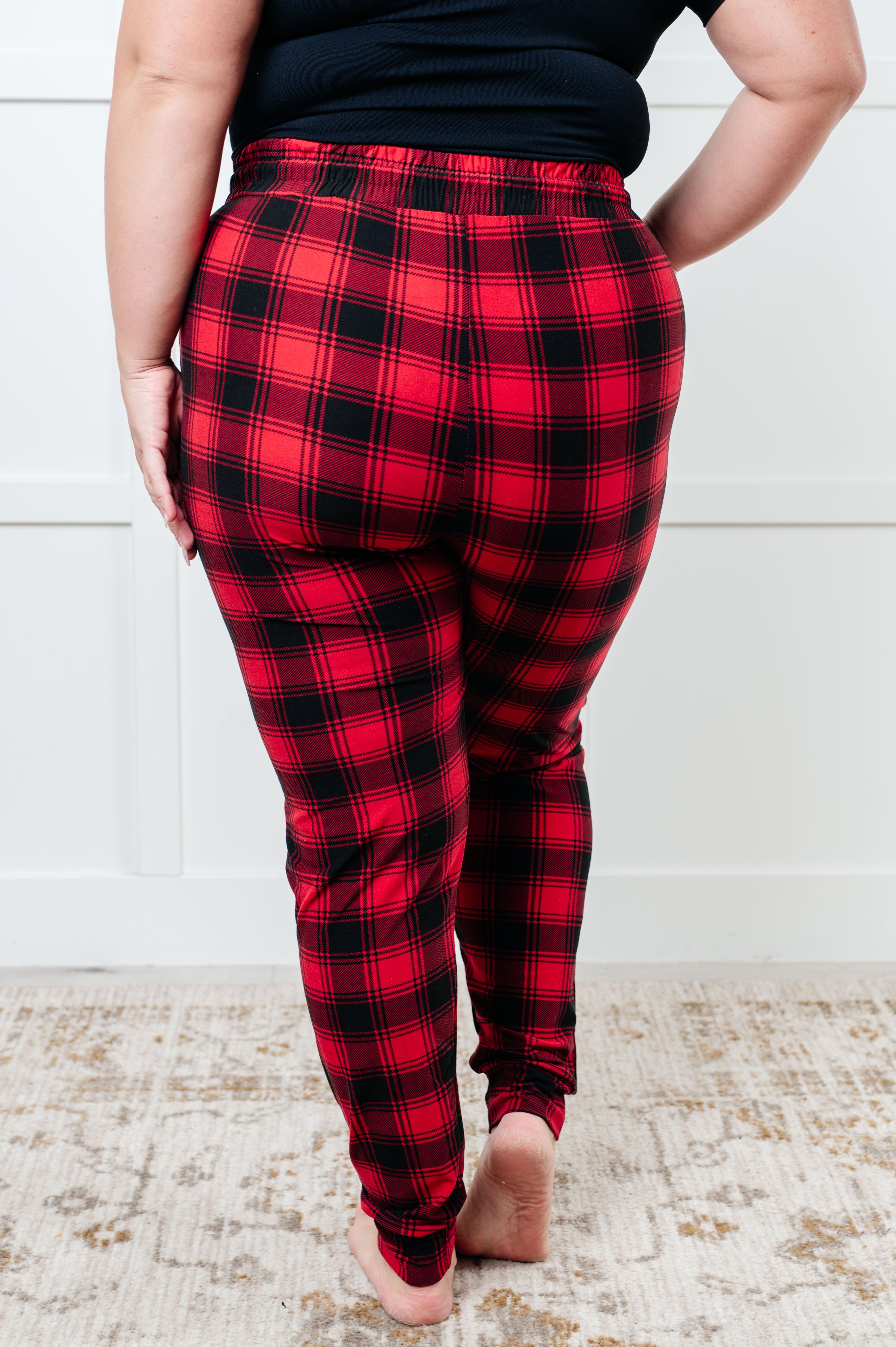 Your New Favorite Joggers • Red Plaid