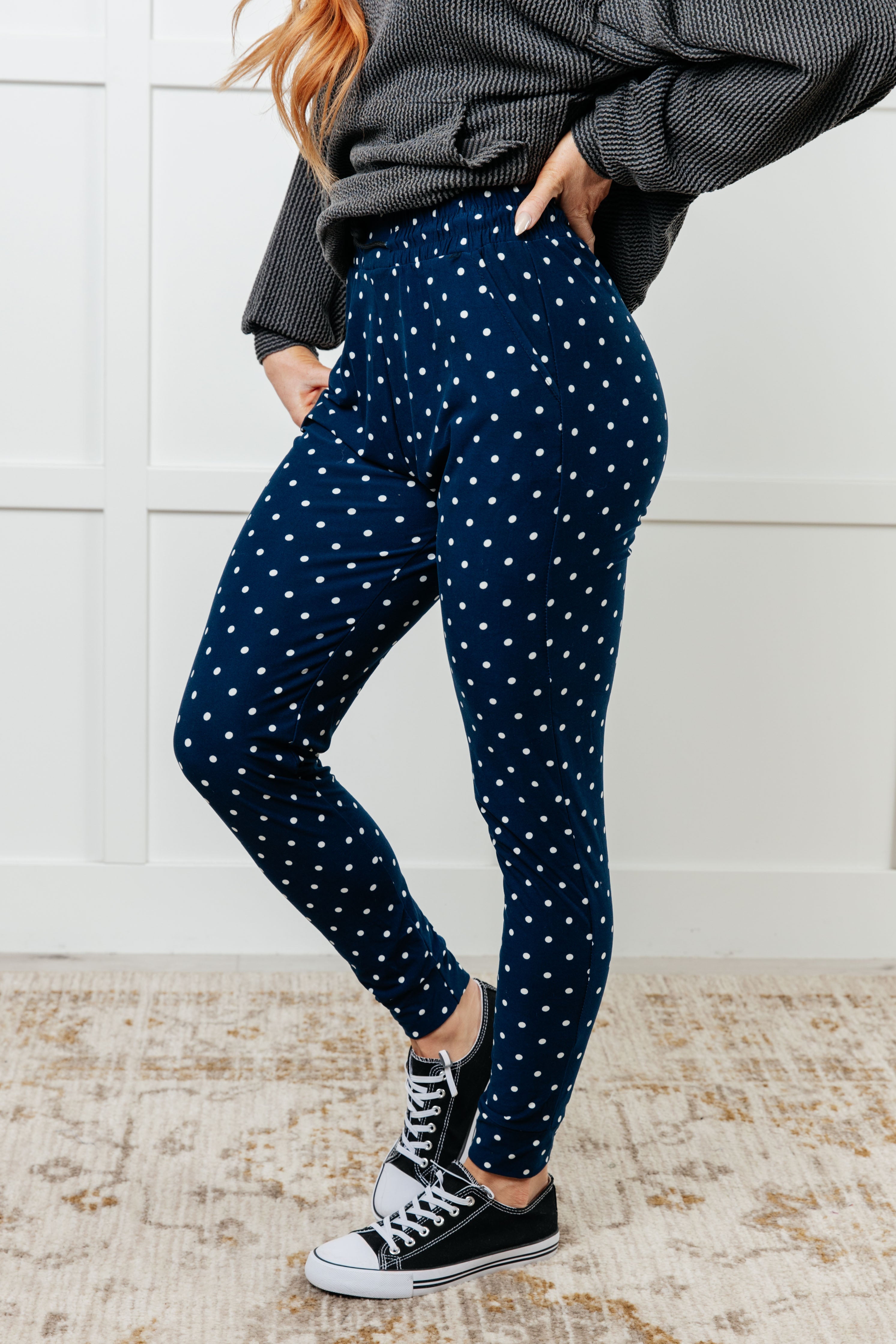 Your New Favorite Joggers • White Polka Dot